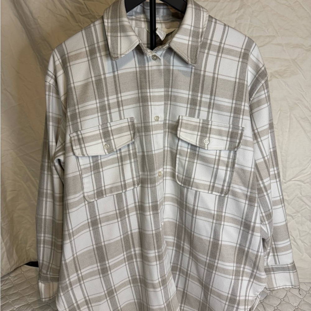Plaid H &M Shacket Shirt